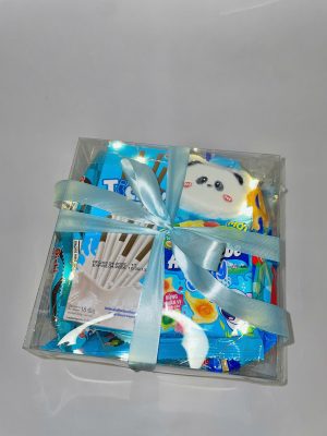 Hộp quà bánh kẹo hộp mica đèn lấp lánh