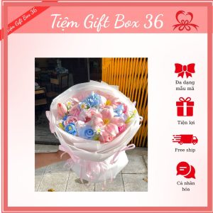 Hoa sáp phối bó tròn